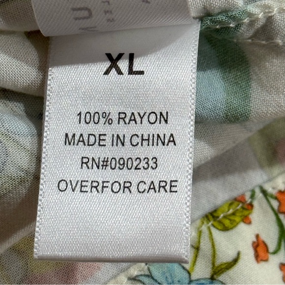 PacSun XL Retro Floral Button Shirt Hippie Pride Rave Festival Vacation Summer - Picture 12 of 12